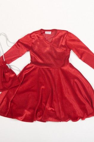 ΦΟΡΕΜΑ ΜΕ ΜΑΚΡΥ ΜΑΝΙΚΙ ΓΙΑ ΚΟΡΙΤΣΙΑ TRAX 48662 ΚΟΚΚΙΝΟ