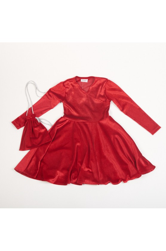 ΦΟΡΕΜΑ ΜΕ ΜΑΚΡΥ ΜΑΝΙΚΙ ΓΙΑ ΚΟΡΙΤΣΙΑ TRAX 48662 ΚΟΚΚΙΝΟ