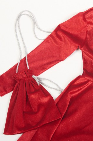 ΦΟΡΕΜΑ ΜΕ ΜΑΚΡΥ ΜΑΝΙΚΙ ΓΙΑ ΚΟΡΙΤΣΙΑ TRAX 48662 ΚΟΚΚΙΝΟ