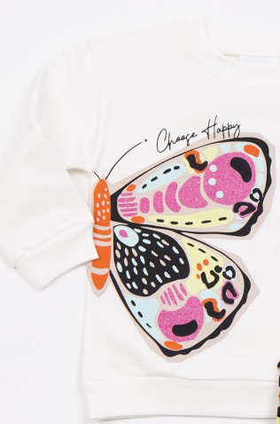 ΣΕΤ ΜΠΛΟΥΖΑ ΜΕ ΚΟΛΑΝ  ΓΙΑ ΜΙΚΡΑ ΚΟΡΙΤΣΙΑ TRAX 48712 CAPPUCCINO 