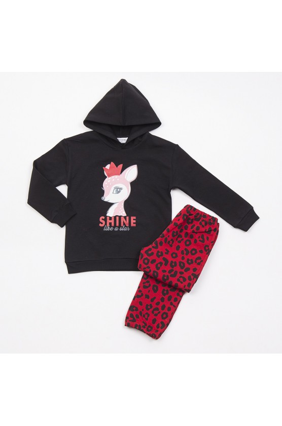 ΣΕΤ ΦΟΥΤΕΡ ΜΕ ΚΟΥΚΟΥΛΑ  ΓΙΑ ΜΙΚΡΑ ΚΟΡΙΤΣΙΑ TRAX 48735 ΜΑΥΡΟ