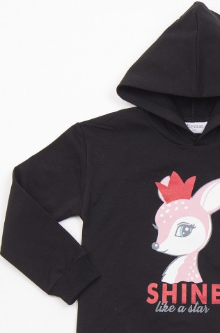 ΣΕΤ ΦΟΥΤΕΡ ΜΕ ΚΟΥΚΟΥΛΑ  ΓΙΑ ΜΙΚΡΑ ΚΟΡΙΤΣΙΑ TRAX 48735 ΜΑΥΡΟ