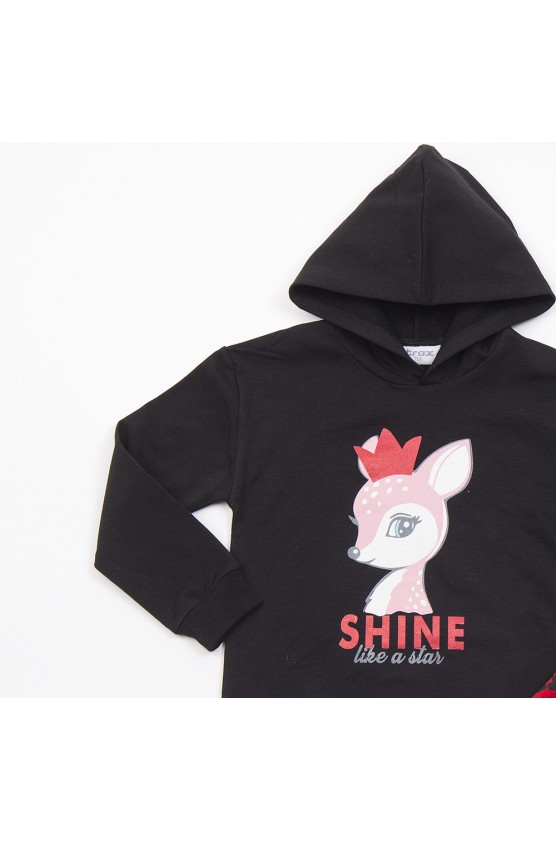 ΣΕΤ ΦΟΥΤΕΡ ΜΕ ΚΟΥΚΟΥΛΑ  ΓΙΑ ΜΙΚΡΑ ΚΟΡΙΤΣΙΑ TRAX 48735 ΜΑΥΡΟ