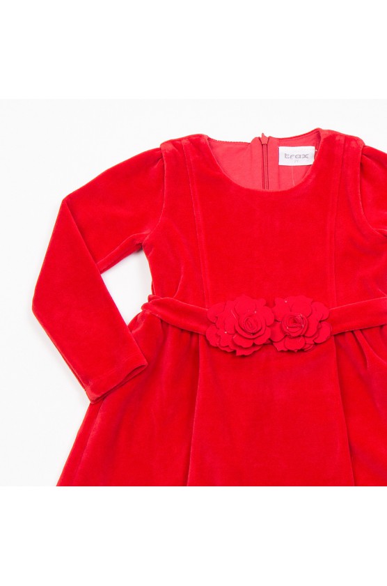 ΦΟΡΕΜΑ ΒΕΛΟΥΤΕ ΜΕ ΜΑΚΡΥ ΜΑΝΙΚΙ ΓΙΑ ΜΙΚΡΑ ΚΟΡΙΤΣΙΑ TRAX 48751 ΚΟΚΚΙΝΟ