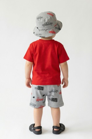 ΣΕΤ ΜΠΛΟΥΖΑ ΜΕ ΒΕΡΜΟΥΔΑ  ΓΙΑ ΜΙΚΡΑ ΑΓΟΡΙΑ  TRAX 49054 ΚΟΚΚΙΝΟ