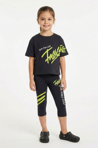 ΣΕΤ ΜΠΛΟΥΖΑ ΚΑΙ ΚΟΛΑΝ ΚΑΠΡΙ   ΓΙΑ ΚΟΡΙΤΣΙΑ TRAX 49121 ΓΡΑΦΙΤΗ