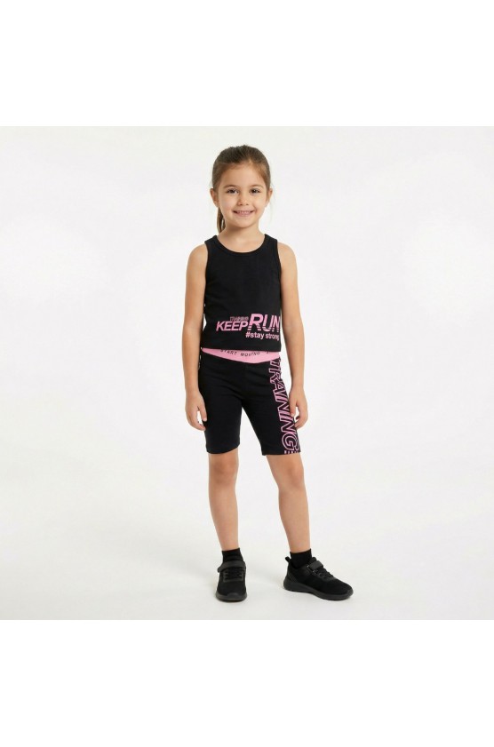 ΣΕΤ ΜΠΛΟΥΖΑ ΑΜΑΝΙΚΗ ΚΑΙ ΠΟΔΗΛΑΤΙΚΟ ΚΟΛΑΝ  ΓΙΑ ΚΟΡΙΤΣΙΑ TRAX 49129 ΜΑΥΡΟ