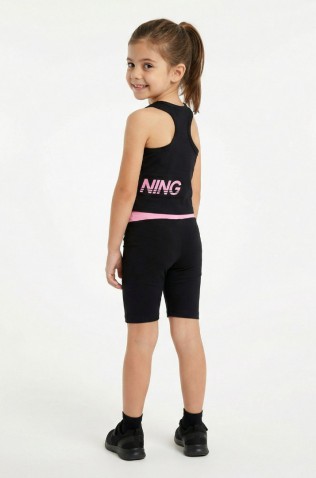 ΣΕΤ ΜΠΛΟΥΖΑ ΑΜΑΝΙΚΗ ΚΑΙ ΠΟΔΗΛΑΤΙΚΟ ΚΟΛΑΝ  ΓΙΑ ΚΟΡΙΤΣΙΑ TRAX 49129 ΜΑΥΡΟ 