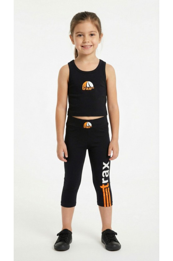 ΣΕΤ CROP TOP  ΚΑΙ ΔΥΟ ΚΟΛΑΝ  ΓΙΑ ΚΟΡΙΤΣΙΑ TRAX 49143 ΜΑΥΡΟ
