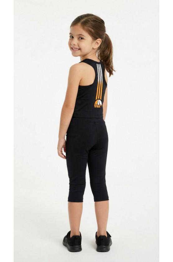 ΣΕΤ CROP TOP  ΚΑΙ ΔΥΟ ΚΟΛΑΝ  ΓΙΑ ΚΟΡΙΤΣΙΑ TRAX 49143 ΜΑΥΡΟ