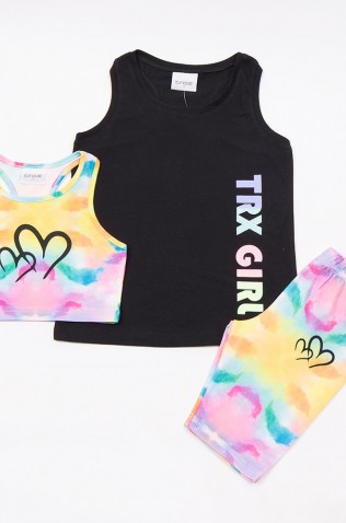 ΣΕΤ 2 ΜΠΛΟΥΖΑΚΙΑ ΚΑΙ ΠΟΔΗΛΑΤΙΚΟ ΚΟΛΑΝ  ΓΙΑ ΚΟΡΙΤΣΙΑ TRAX 49147 ΜΑΥΡΟ