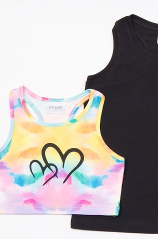 ΣΕΤ 2 ΜΠΛΟΥΖΑΚΙΑ ΚΑΙ ΠΟΔΗΛΑΤΙΚΟ ΚΟΛΑΝ  ΓΙΑ ΚΟΡΙΤΣΙΑ TRAX 49147 ΜΑΥΡΟ