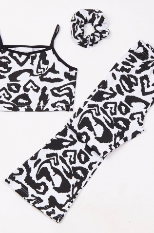 ΣΕΤ ΜΠΛΟΥΖΑ crop top ΚΑΙ ΚΟΛΑΝ ΚΑΜΠΑΝΑ ΓΙΑ ΚΟΡΙΤΣΙΑ TRAX 49148 ΛΕΥΚΟ