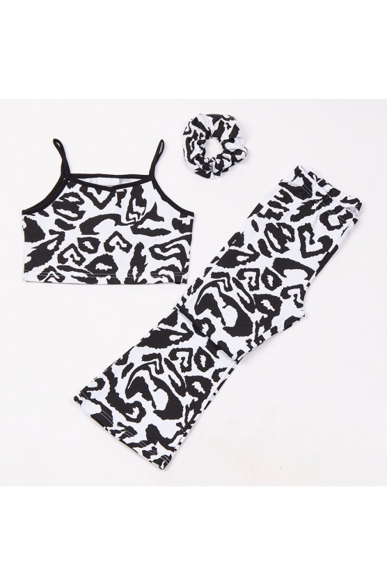 ΣΕΤ ΜΠΛΟΥΖΑ crop top ΚΑΙ ΚΟΛΑΝ ΚΑΜΠΑΝΑ ΓΙΑ ΚΟΡΙΤΣΙΑ TRAX 49148 ΛΕΥΚΟ