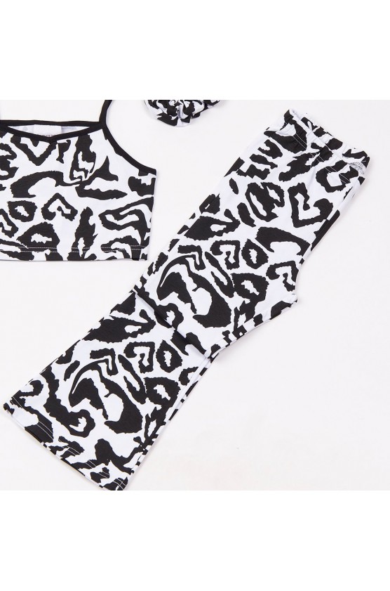 ΣΕΤ ΜΠΛΟΥΖΑ crop top ΚΑΙ ΚΟΛΑΝ ΚΑΜΠΑΝΑ ΓΙΑ ΚΟΡΙΤΣΙΑ TRAX 49148 ΛΕΥΚΟ