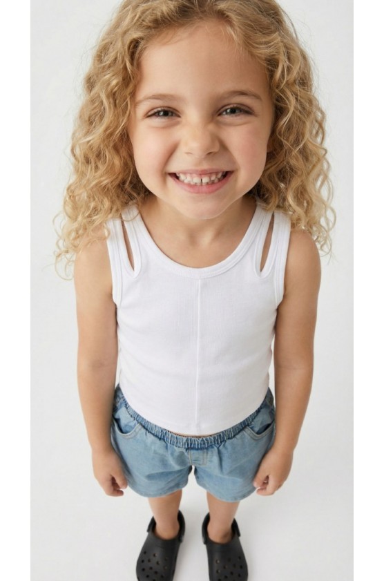 ΣΕΤ ΜΠΛΟΥΖΑ ΑΜΑΝΙΚΗ ΚΑΙ ΣΟΡΤΣ  ΓΙΑ ΚΟΡΙΤΣΙΑ TRAX 49151 ΛΕΥΚΟ