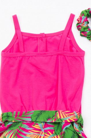 Ολόσωμο Σορτσάκι Με Scrunchie  ΓΙΑ ΚΟΡΙΤΣΙΑ TRAX 49152 ΦΟΥΞΙΑ