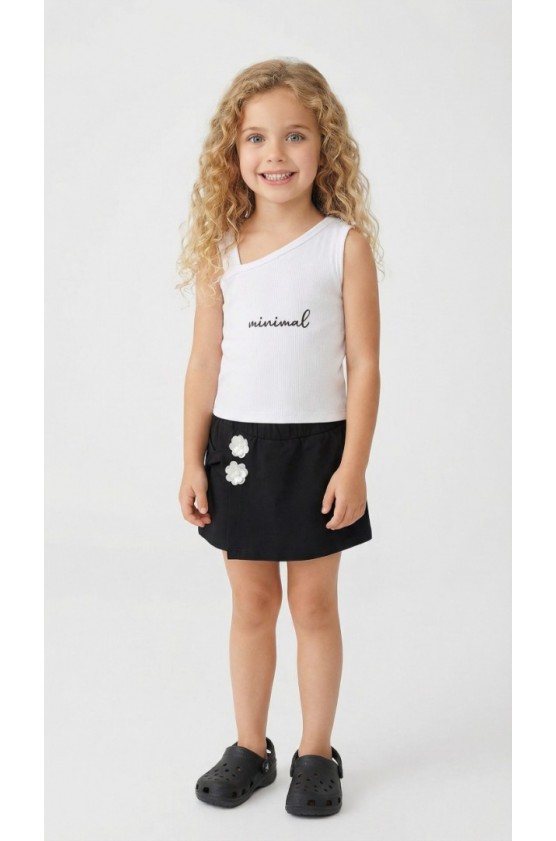 ΣΕΤ ΜΠΛΟΥΖΑ ΑΜΑΝΙΚΗ ΚΑΙ ΦΟΥΣΤΑ-ΣΟΡΤΣ  ΓΙΑ ΚΟΡΙΤΣΙΑ TRAX 49155 ΛΕΥΚΟ