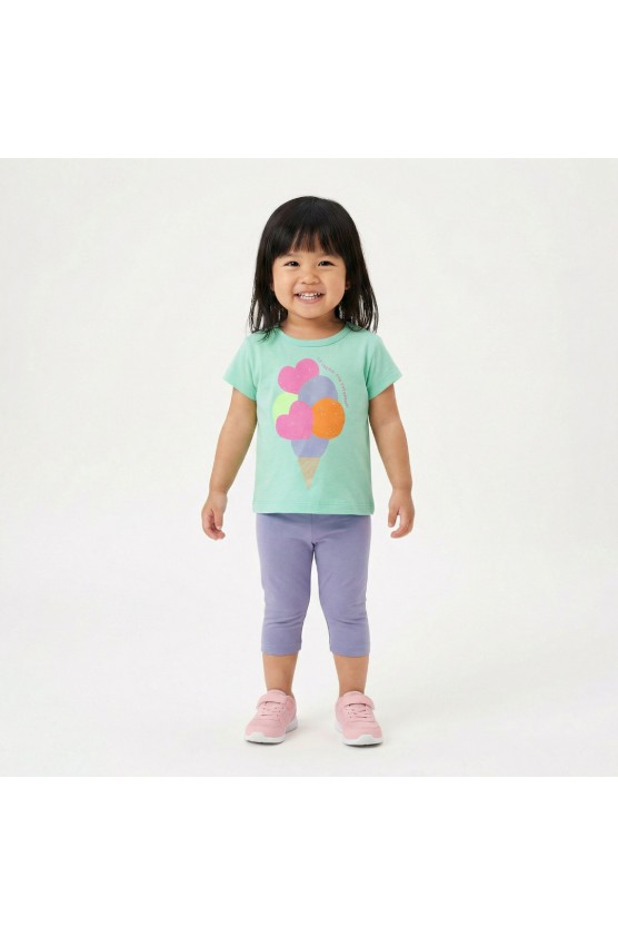 Σετ μπλουζάκι με κολάν κ΄απρι για μικρό κορίτσι TRAX 49211 spring