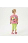 Σετ μπλουζάκι με κολάν κ΄απρι για μικρό κορίτσι TRAX 49215 glossy