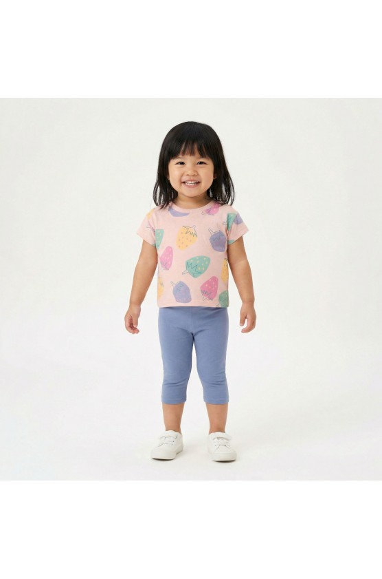 Σετ μπλουζάκι με κολάν κ΄απρι για μικρό κορίτσι TRAX 49218 daisy