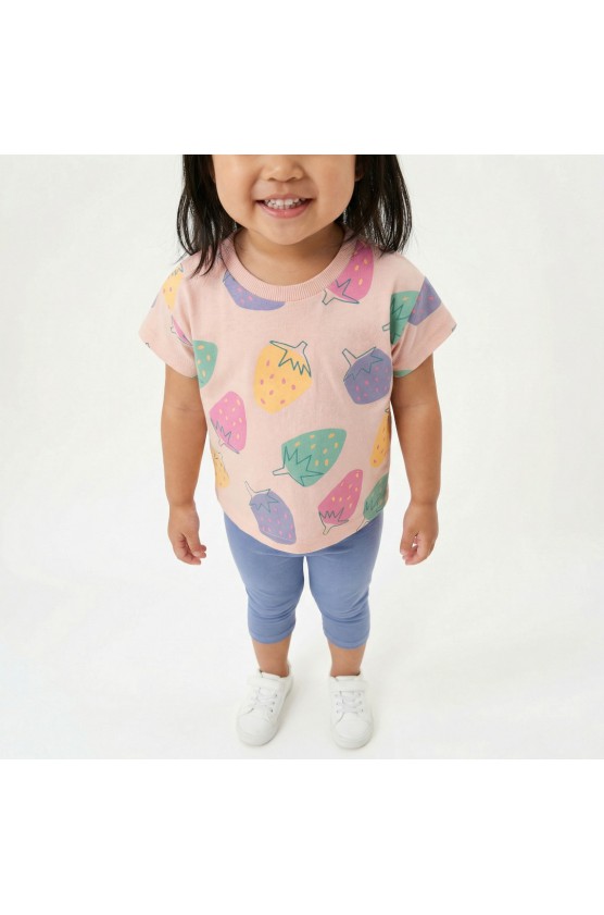 Σετ μπλουζάκι με κολάν κ΄απρι για μικρό κορίτσι TRAX 49218 daisy