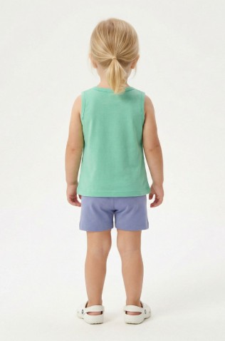 Σετ μπλουζάκι με σορτς για μικρό κορίτσι TRAX 49232 spring