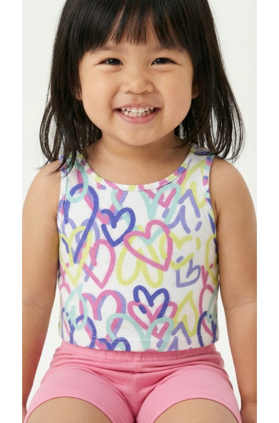 Σετ δυο μπλούζες  και κολάν ποδηλατικό για μικρό κορίτσι TRAX 49243 λευκό