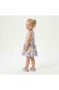 Φόρεμα αμάνικο για μικρό κορίτσι TRAX 49245 ΛΕΥΚΟ