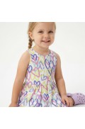 Φόρεμα αμάνικο για μικρό κορίτσι TRAX 49245 ΛΕΥΚΟ