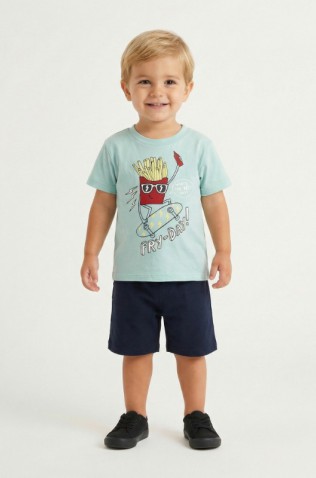 ΣΕΤ ΜΠΛΟΥΖΑ ΜΕ  ΒΕΡΜΟΥΔΑ  ΓΙΑ ΜΙΚΡΑ ΑΓΟΡΙΑ  TRAX 49414 spring