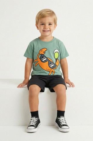 ΣΕΤ ΜΠΛΟΥΖΑ ΜΕ ΒΕΡΜΟΥΔΑ  ΓΙΑ ΜΙΚΡΑ ΑΓΟΡΙΑ  TRAX 49417 ΜΕΝΤΑ