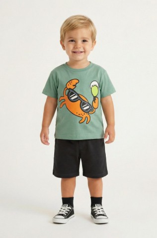 ΣΕΤ ΜΠΛΟΥΖΑ ΜΕ ΒΕΡΜΟΥΔΑ  ΓΙΑ ΜΙΚΡΑ ΑΓΟΡΙΑ  TRAX 49417 ΜΕΝΤΑ