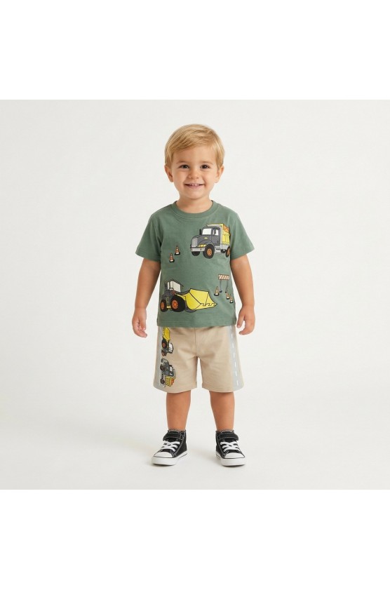 ΣΕΤ ΜΠΛΟΥΖΑ ΜΕ ΒΕΡΜΟΥΔΑ  ΓΙΑ ΜΙΚΡΑ ΑΓΟΡΙΑ  TRAX 49424 OLIVE