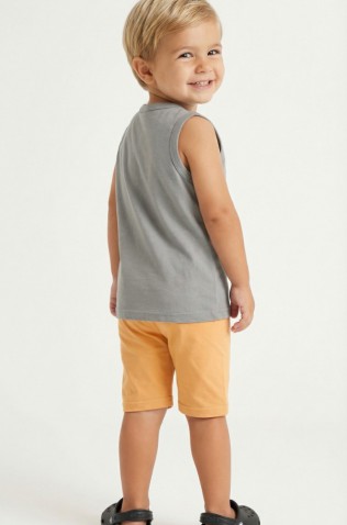 ΣΕΤ ΜΠΛΟΥΖΑ ΜΕ ΒΕΡΜΟΥΔΑ  ΓΙΑ ΜΙΚΡΑ ΑΓΟΡΙΑ  TRAX 49435 ΓΚΡΙ