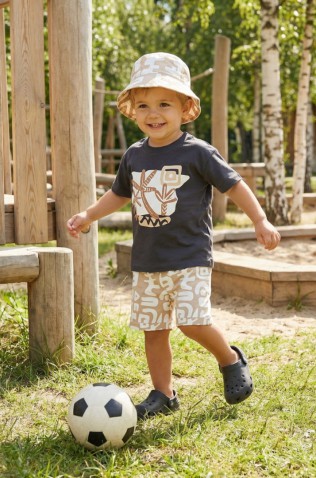 ΣΕΤ  ΜΠΛΟΥΖΑ, ΒΕΡΜΟΥΔΑ  ΚΑΙ ΚΑΠΕΛΟ ΓΙΑ ΜΙΚΡΑ ΑΓΟΡΙΑ  TRAX 49443 ΓΡΑΦΙΤΗΣ