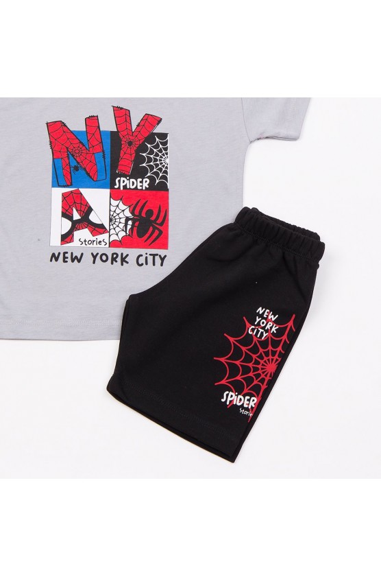 ΣΕΤ ΜΠΛΟΥΖΑ ΜΕ ΒΕΡΜΟΥΔΑ  ΓΙΑ ΜΙΚΡΑ ΑΓΟΡΙΑ  TRAX 49447 ΓΚΡΙ