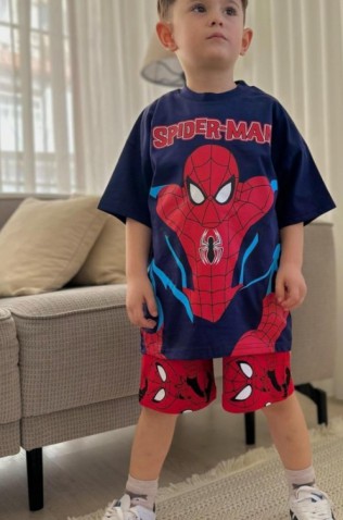 ΣΕΤ ΜΠΛΟΥΖΑ ΜΕ ΣΟΡΤΣ ΓΙΑ ΑΓΟΡΙΑ SPIDER-MAN ΜΠΛΕ ΣΚΟΥΡΟ