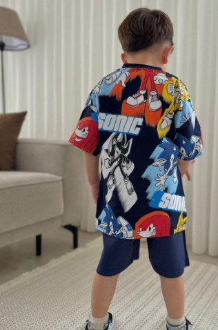 ΣΕΤ ΜΠΛΟΥΖΑ ΜΕ ΣΟΡΤΣ ΓΙΑ ΑΓΟΡΙΑ SONIC ΜΠΛΕ ΣΚΟΥΡΟ