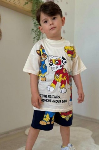 ΣΕΤ ΜΠΛΟΥΖΑ ΜΕ ΣΟΡΤΣ ΓΙΑ ΑΓΟΡΙΑ MIGHTY PUPS ΕΚΡΟΥ