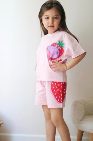 ΣΕΤ ΜΠΛΟΥΖΑ ΜΕ ΣΟΡΤΣ ΓΙΑ ΚΟΡΙΤΣΙΑ PEPPA ΡΟΖ