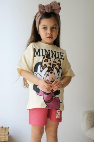 ΣΕΤ ΜΠΛΟΥΖΑ ΜΕ ΣΟΡΤΣ ΓΙΑ ΚΟΡΙΤΣΙΑ MINNIE  ΕΚΡΟΥ