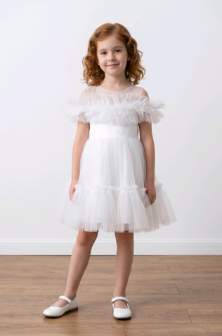 ΕΠΙΣΗΜΟ ΦΟΡΕΜΑ ΜΕ ΤΟΥΛΙ ΓΙΑ ΜΙΚΡΑ ΚΟΡΙΤΣΙΑ 5147 ΛΕΥΚΟ