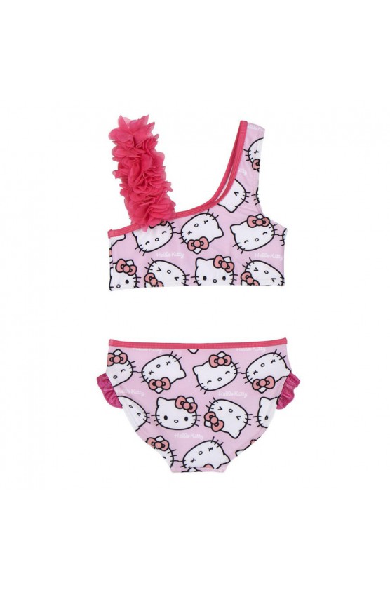 Μαγιό σετ μπικίνι  Hello Kitty για μικρά κορίτσια 02564 Ροζ