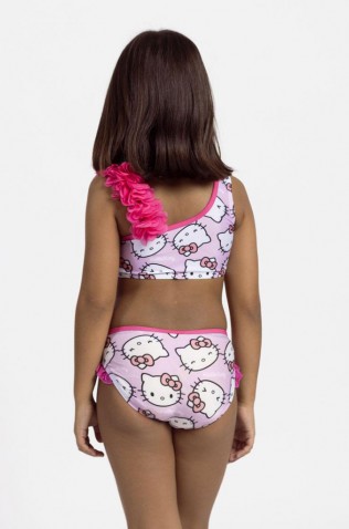 Μαγιό σετ μπικίνι  Hello Kitty για μικρά κορίτσια 02564 Ροζ 