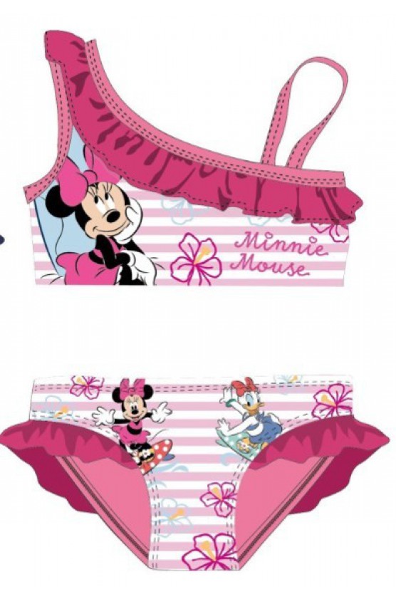 Μαγιό σετ μπικίνι Disney Minnie Surf  για μικρά κορίτσια ΜΙΝ36-0467 ροζ