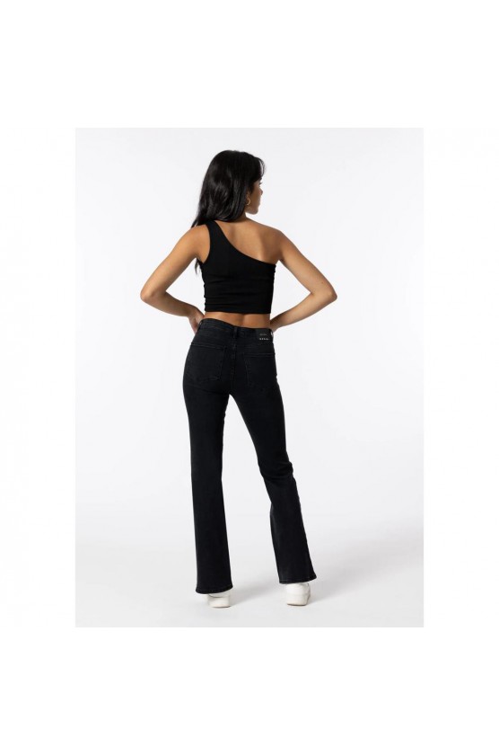 Ψηλόμεσο τζιν flare  ΓΙΑ ΚΟΡΙΤΣΙΑ TIFFOSI 10051560-P10 ΜΑΥΡΟ