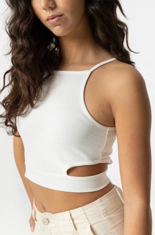 ΜΠΛΟΥΖΑ Cropped  ΓΙΑ ΚΟΡΙΤΣΙΑ TIFFOSI 10054050-104 OFF WHITE