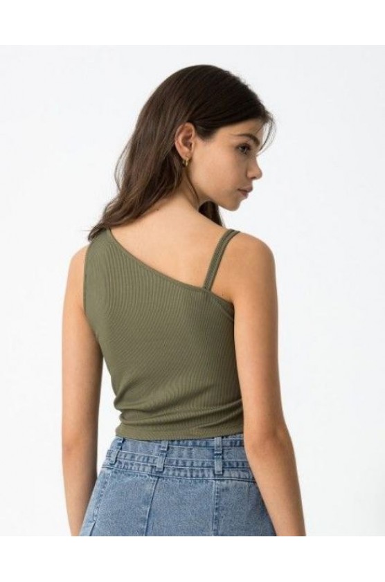 CROP TOP AΜΑΝΙΚΟ ΓΙΑ ΚΟΡΙΤΣΙΑ  TIFFOSI 10059305-829 XAKI