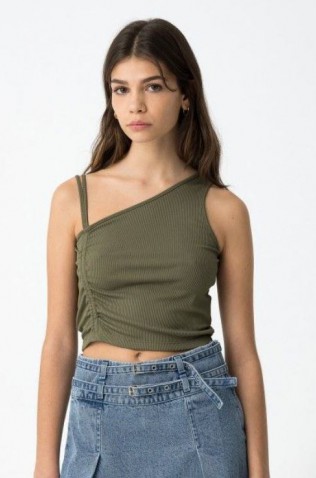 CROP TOP AΜΑΝΙΚΟ ΓΙΑ ΚΟΡΙΤΣΙΑ  TIFFOSI 10059305-829 XAKI